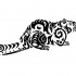 Interesting-patterned crawling rodent tattoo design