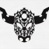 Interesting black celtic bull tattoo design by Rekka70