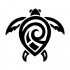 Interesting tribal turtle tattoo design