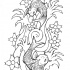 Koi fish enemies in water flow tattoo design