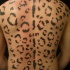 Tatuaje en la espalda completa,
la impresión del guepardo