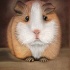 Light brown rodent with white-fur muzzle tattoo design
