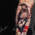 Little Sparrow tattoo on forearm