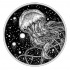 Lordy dotwork jellyfish on black snowball background tattoo design