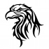 Lordy tribal eagle head tattoo design