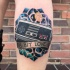 Love 8 bit joystick tattoo