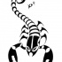 Lovely tribal scorpion tattoo design by Fleech Hunter