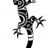 Maori-style lizard tattoo design