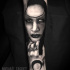 Marilyn Manson realistyc tattoo