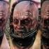 Estilo moderno tatuaje de Darth Vader sin máscara de color