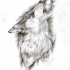 Mystic wolf howling tattoo design by Bunbun Supreme