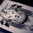 Native american lion with stright-hair mane tattoo design