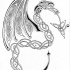 Nice black-and-grey celtic dragon tattoo design