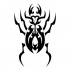 Nice black-ink tribal bug tattoo design