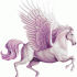 Nice roxo voando pegasus tatuagem design