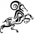 Nice tribal ram tattoo design