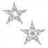 Original leaf-decorated starfish couple tattoo design