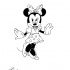 Pretty black-ink Minnie Mouse tattoo design by Shannon