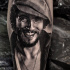 Realistic Bruce Springsteen tattoo