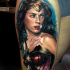 Realistic Wonder Woman portrait tattoo3