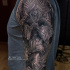 Realistic and detailed angel tattoo on sholder