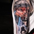 Tatuagem realista jogador de hóquei dave paulo