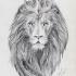 Realistic lion king in crown tattoo design by Miraelfae