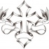 Ribboned cross and dove couple tattoo design