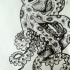 Scary dotwork octopus tattoo design