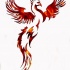 Splendid flamejante phoenix tattoo design por Ninj4cat