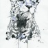 Splendid watercolor snow leopard tattoo design