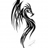 Tatuagem de dragão tribal preto padrão por Ripasquale