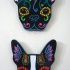 Sugar skull bulldog muzzles tattoo design
