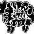 Super black sheep with white quote inside tattoo design