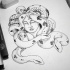 Super dotwork close-eyed medusa gorgona tatuagem desenho