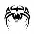 Sweet black tribal spider tattoo design