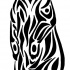 Sweet tribal standing grizzly tattoo design by Fantasy Coolcat