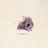Tiny cartoon gigant-eyed jumping rodent tattoo design