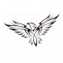 Tribal-designed flying eagle tattoo design