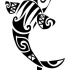 Tribal pattened jumping water animal tattoo design