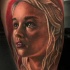 Retrato da aguarela da tatuagem Daenerys