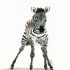 Weak zebra baby standing on thin legs tattoo design by Drawerfun2