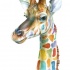 Wonderful colorful-spotted giraffe tattoo design