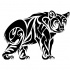Wonderful full-size tribal bear tattoo design