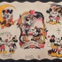 Wonderful old school Mickey and Minnie Mouse couple tattoo designs by Steve Rieck