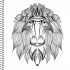 Wonderful ornamented baboon head tattoo design