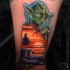 Yoda from Star Wars movie tattoo