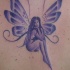 eccezionale bellissima fata viola tatuaggio