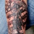 Armee Gedenk Tattoo am Arm