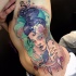 Estilo asiático de color tradicional tatuaje de geisha por Jenna Kerr